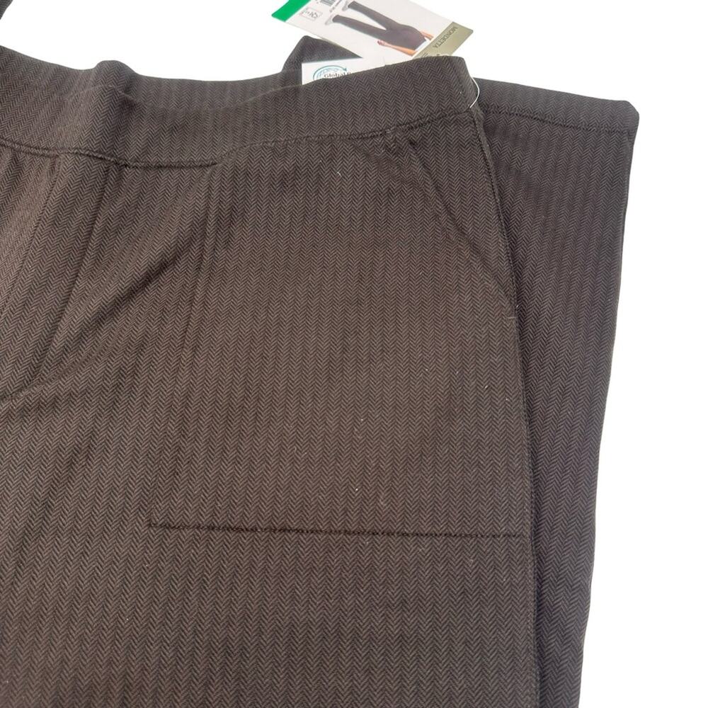 NEW - MONDETTA women's brown pants Herringbone Pants - SIZE XL - Picture 2 of 12